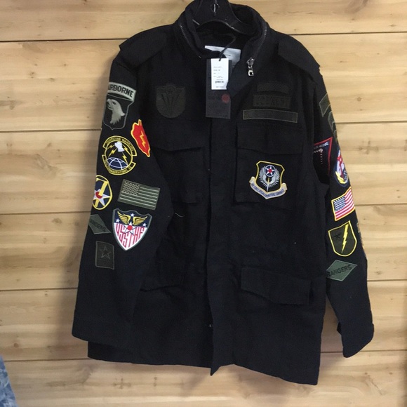 Army Jacket With Patches 